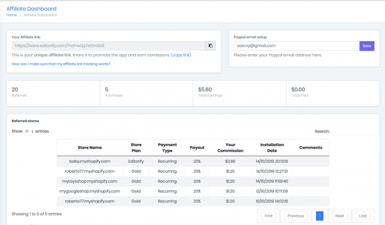 Screenshot from How to join the Popify Affiliate Program?