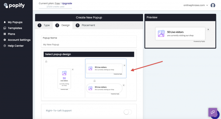 Screenshot from How to create a live counter popup on my Wix store?