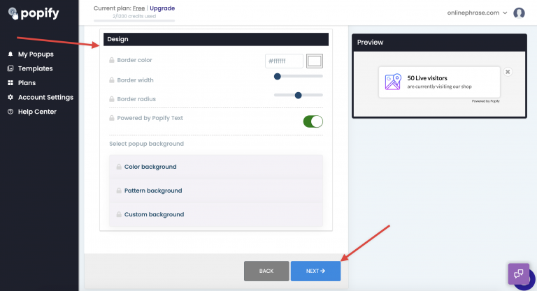 Screenshot from How to create a live counter popup on my Shopify store?