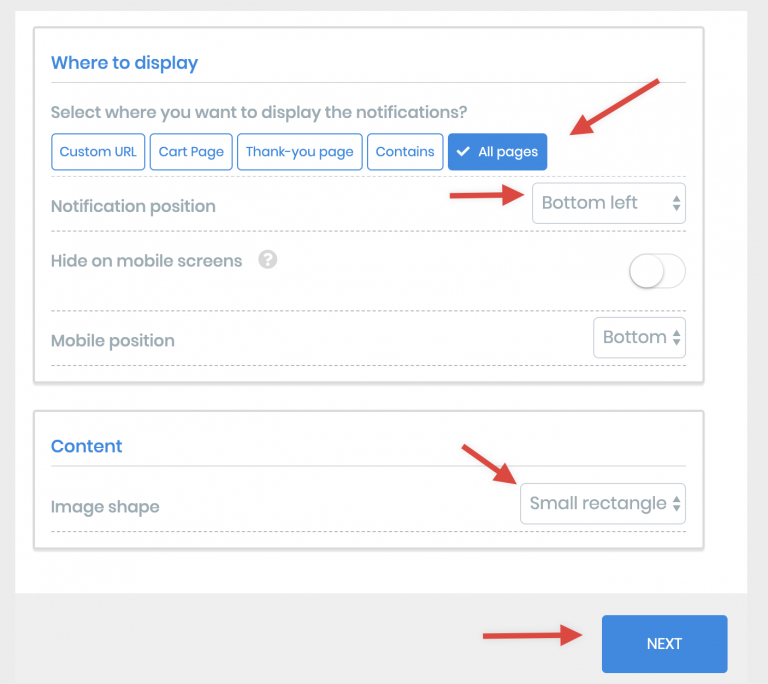 Screenshot from How to create a recent orders notification with Popify?