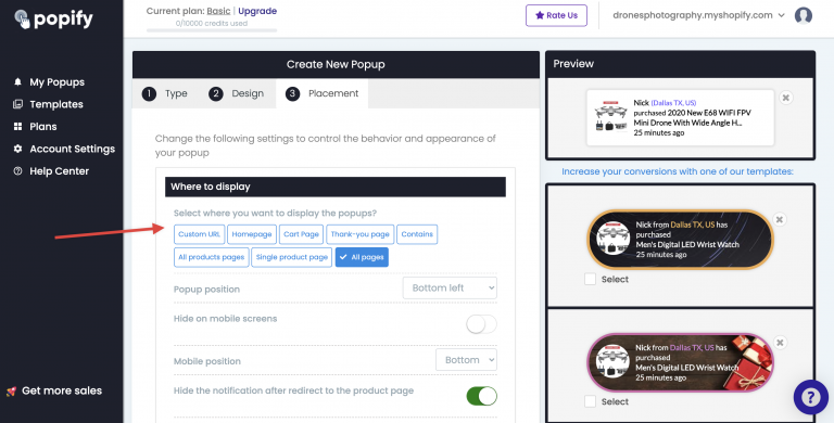 Screenshot from How to add Video Sales Popups to your Shopify store?
