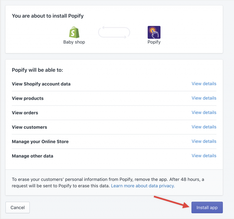 Screenshot from How to signup for Popify?