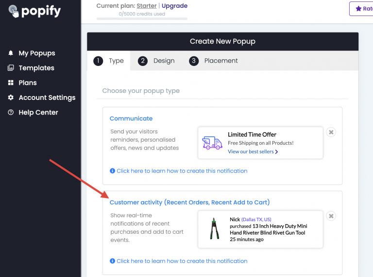 Screenshot from How to create recent sales popups in your Wix store?